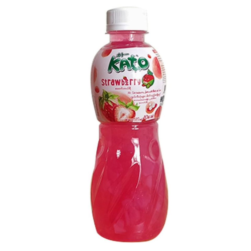 Strawberry Juice Drink with Nata De Coco, 320ml
