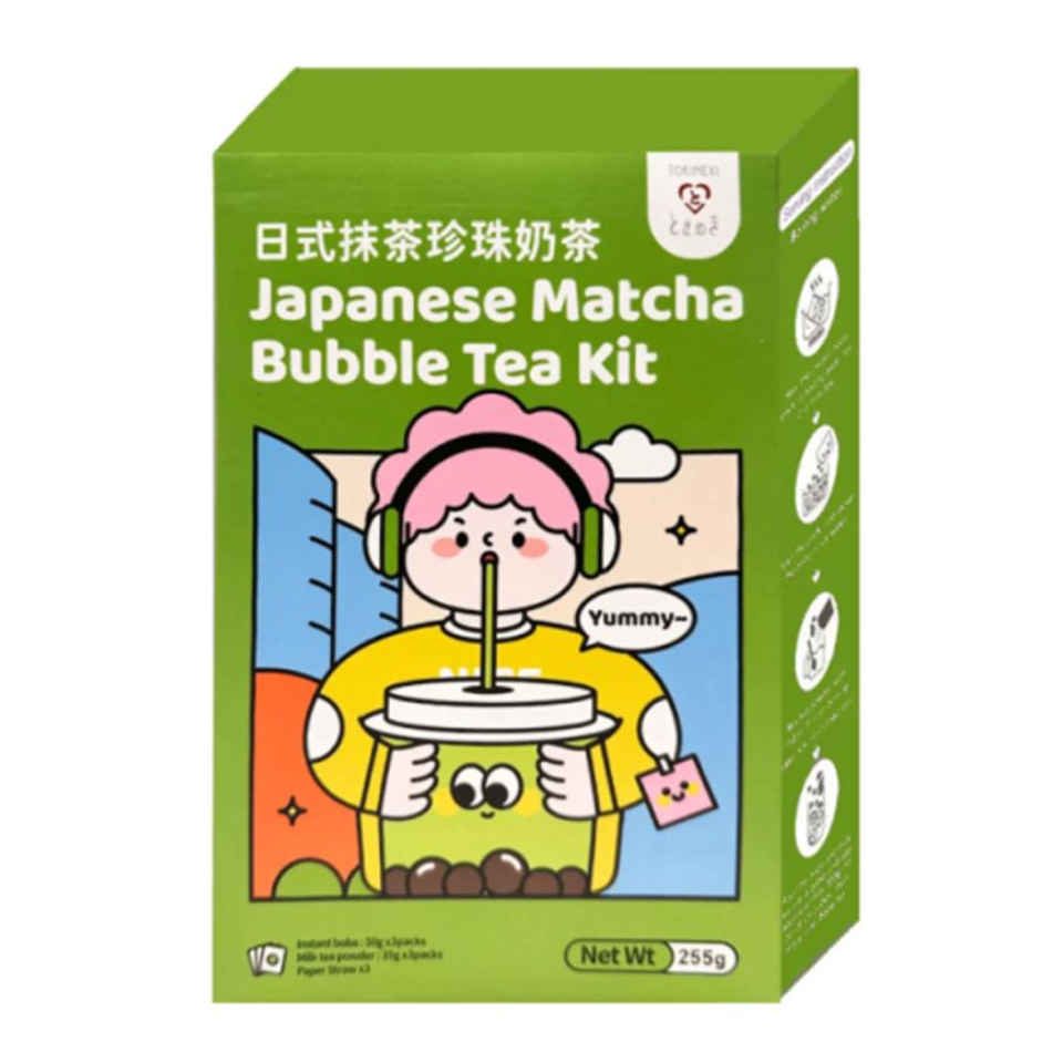 Tokimeki Boba dzērienu komplekts - Matcha, 255g