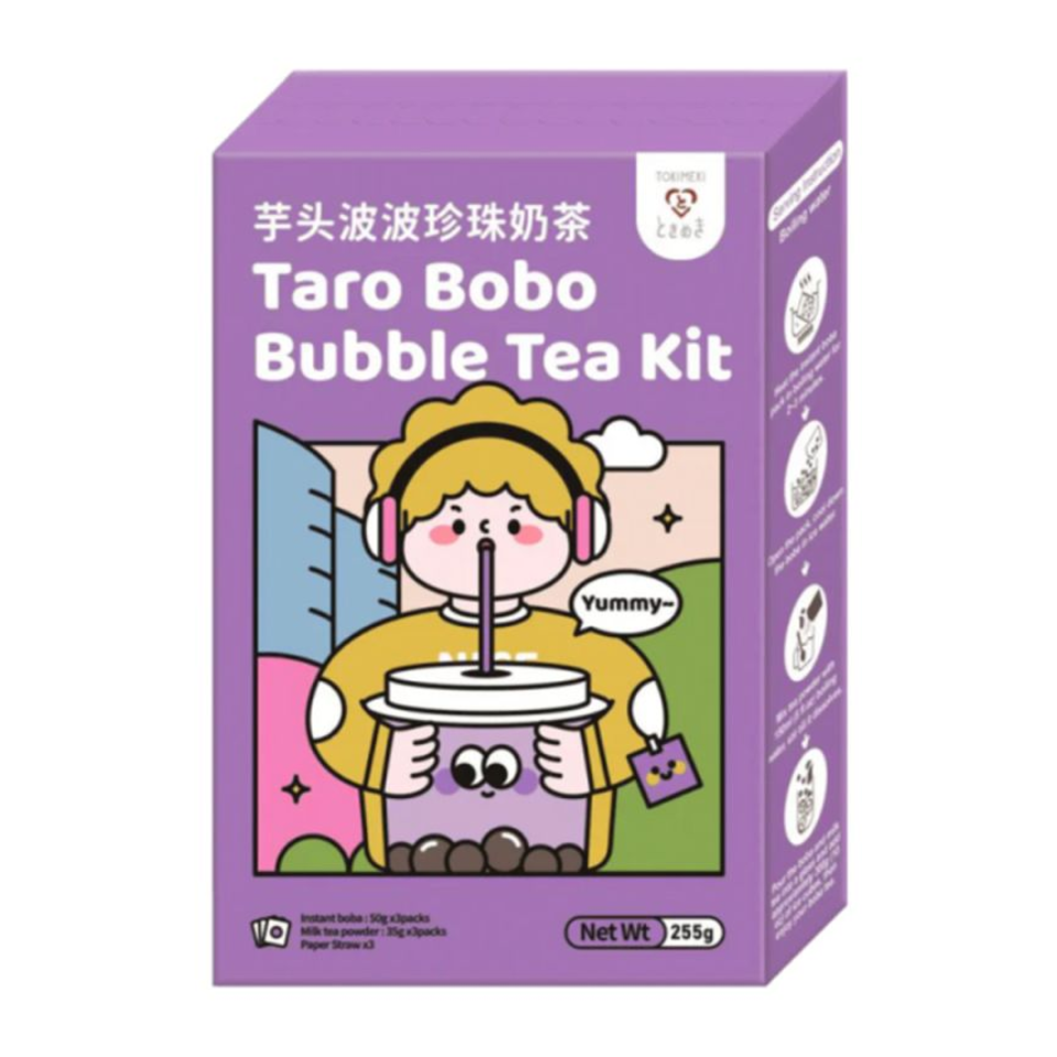 Tokimeki Boba dzērienu komplekts - Taro, 255g