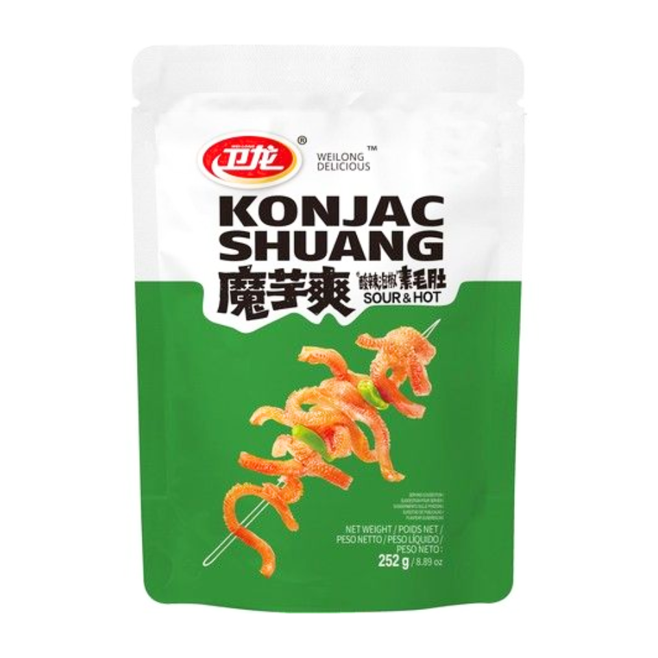 Закуска Weilong Konjac Shuang Konjack - кисло-острый вкус, 252 г