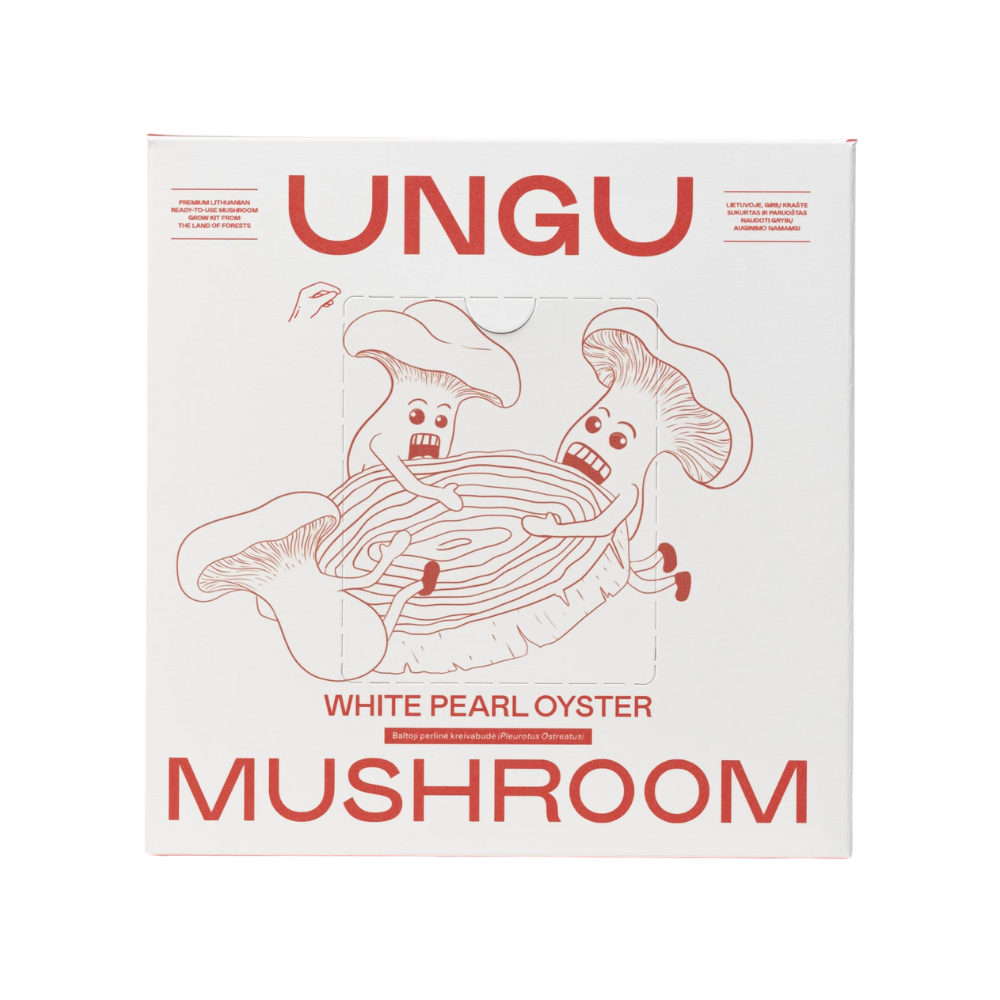 White Pearl Oyster Mushroom Growkit - Size M