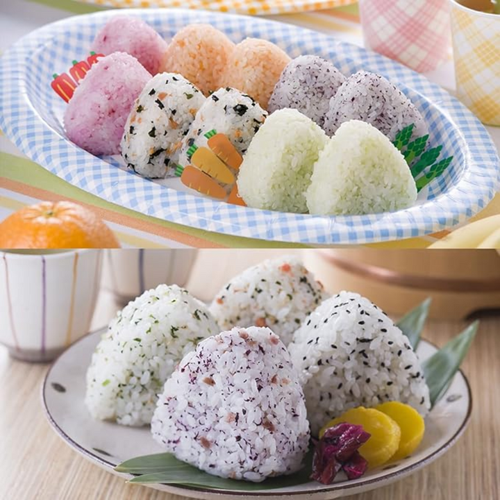 Kolmnurkne Onigiri Vorm - 1 Suur, 1 Väike ja 1 Riisilusikas