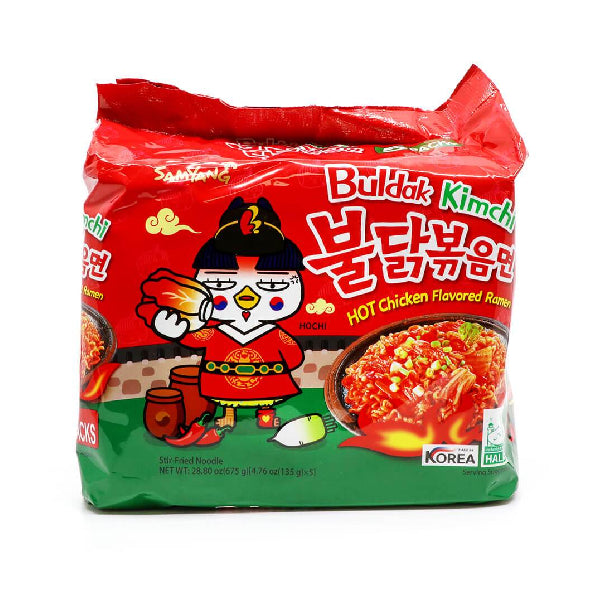 Samyang Buldak Tuline Kana Ramen (Kimchi) - 5 pakki, 135g*5🌶️