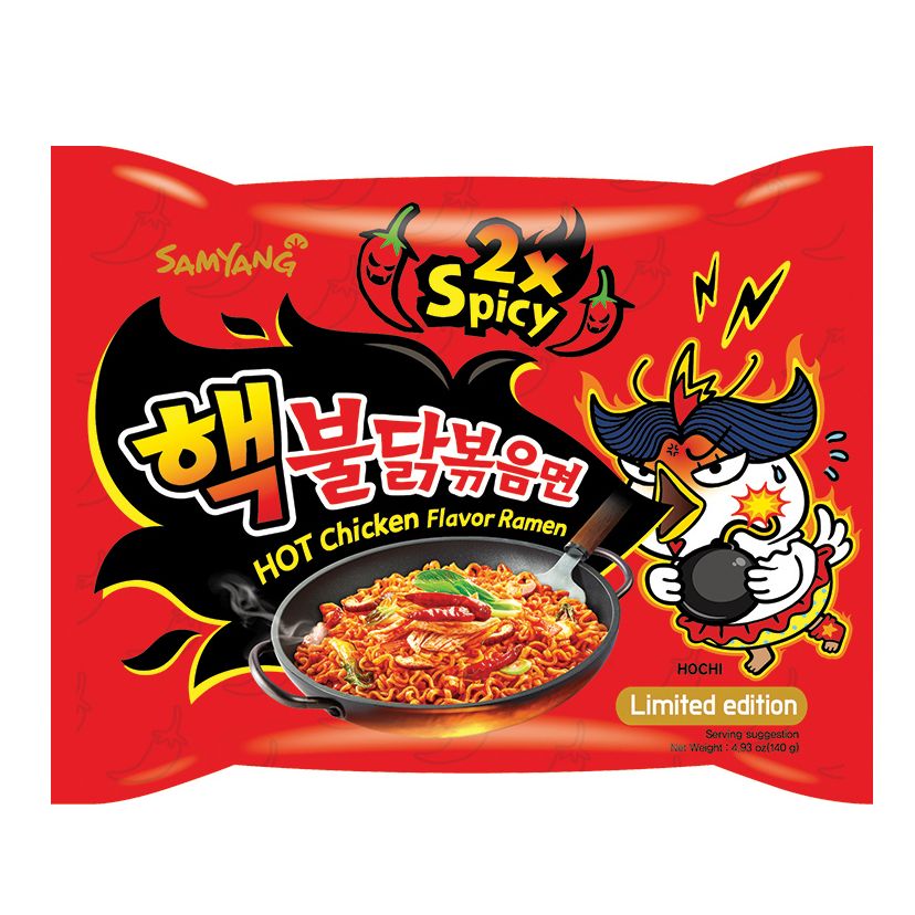Samyang Hot Chicken Flavor Ramen (2x Spicy), 140g