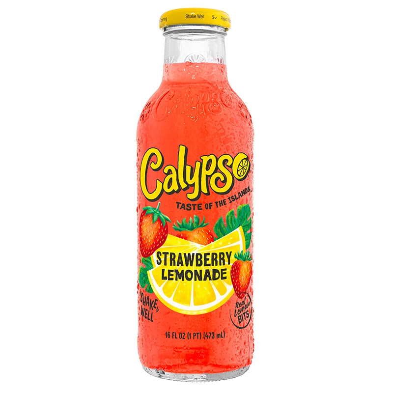 Limonādes dzēriens Calypso - Strawberry Style, 473ml