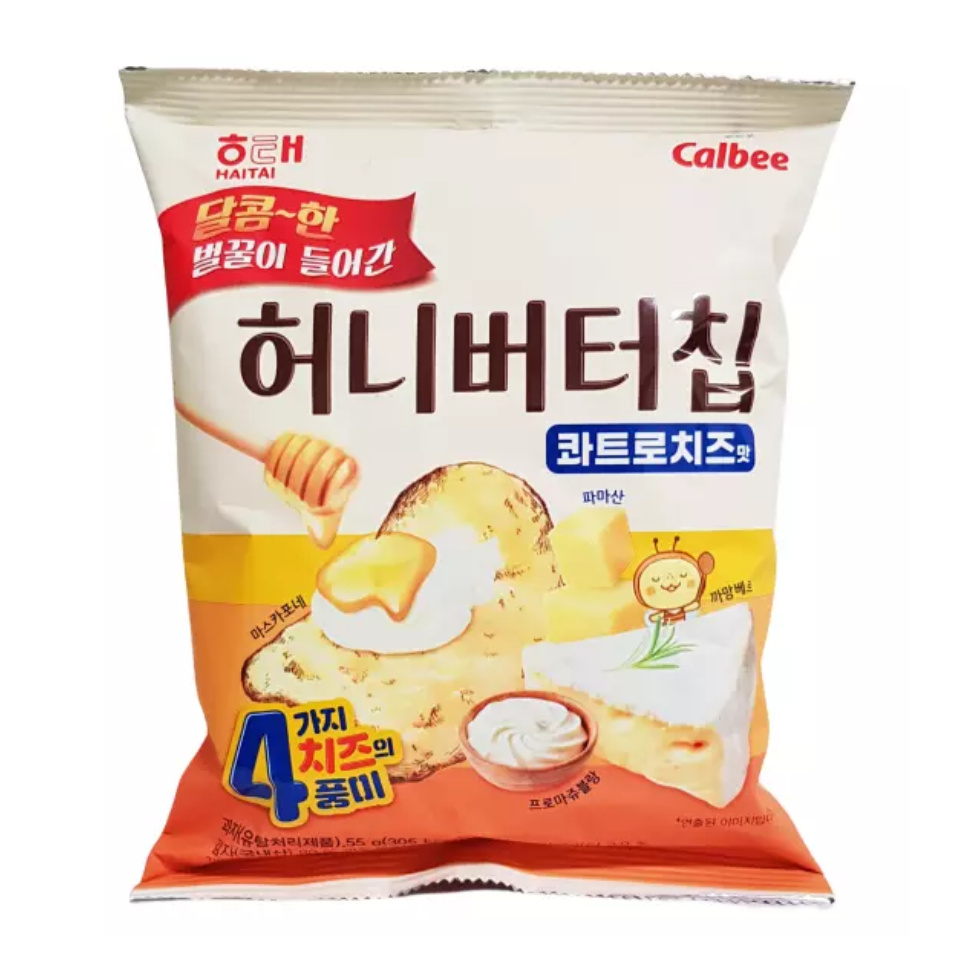 Korejas Calbee kartupeļu čipsi - 4 siers, 55g