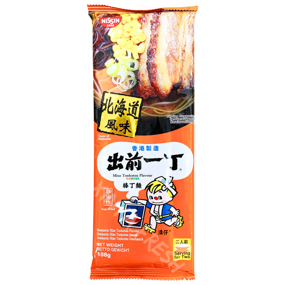 Nissin Demae Itcho Noodle - Hokkaido Miso Tonkotsu Flavor, 188g