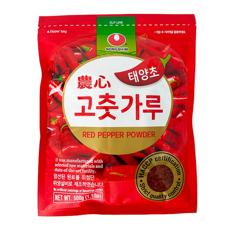Nongshim sarkano piparu pulveris Kimchi (rupjiem), 500g