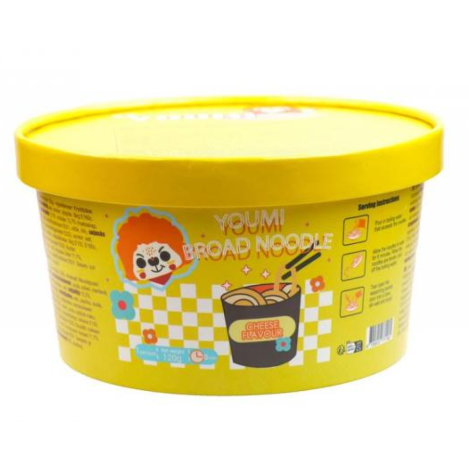 Youmi Instant Broad Cup Noodle - Say Cheeze, 120g