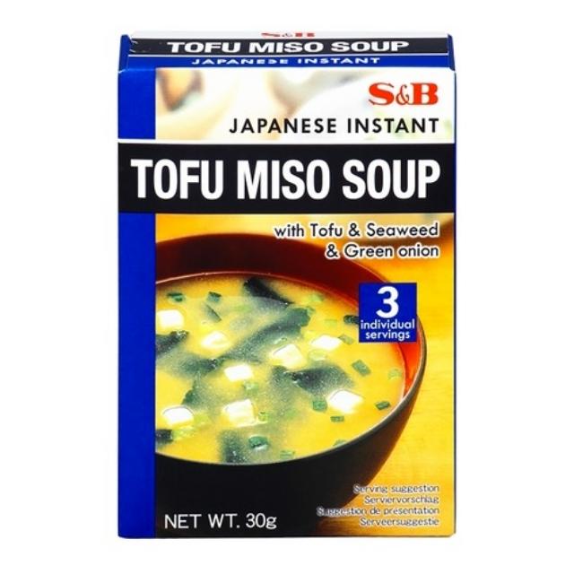 S&B Instant Miso Soup - with Tofu, 30g