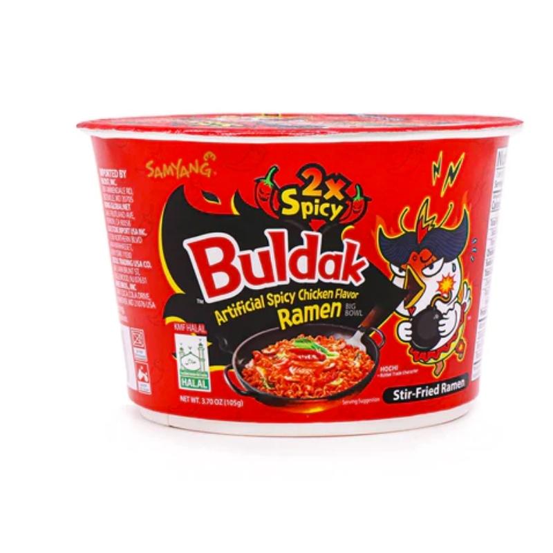 Samyang Buldak Hot Chicken 2x Spicy Big Bowl, 105g