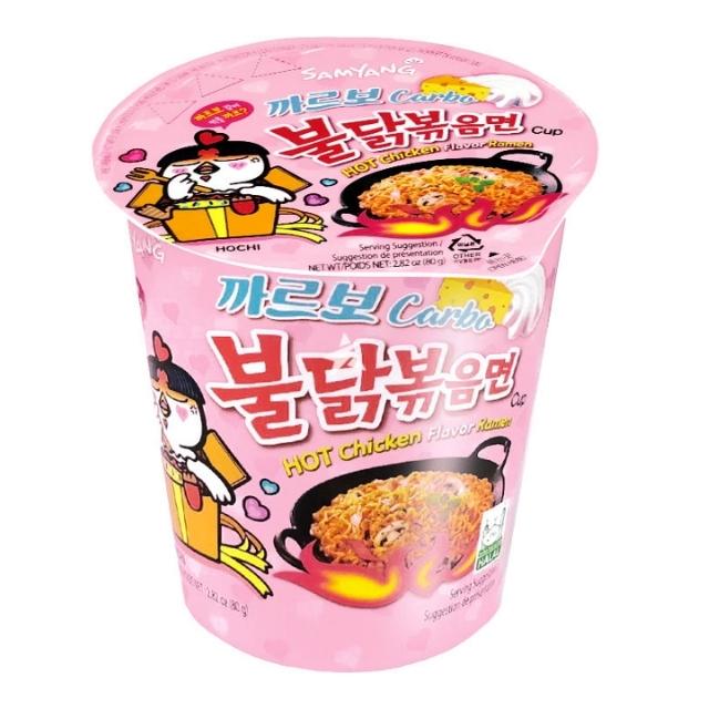 Samyang Carbo Hot Chicken Flavor Flavor Ramen Cup, 80g