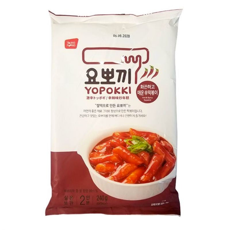 Yopokki rīsu kūka Hot &amp; Spicy, 240g